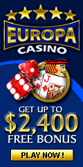 Europa Casino has over 20 deposit options and a huge bonus!